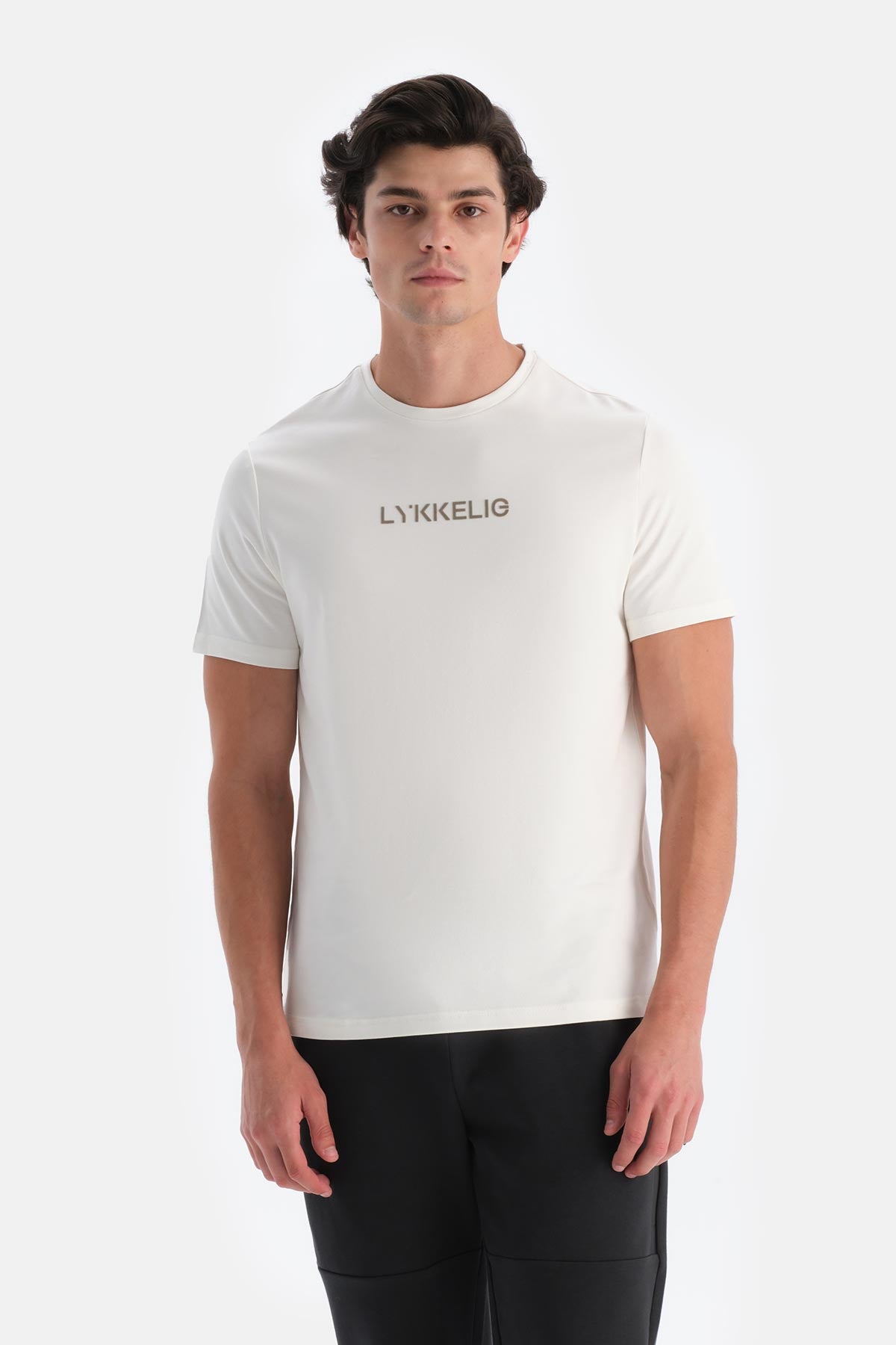 Taş Erkek Ön Baskı Detaylı Tişört