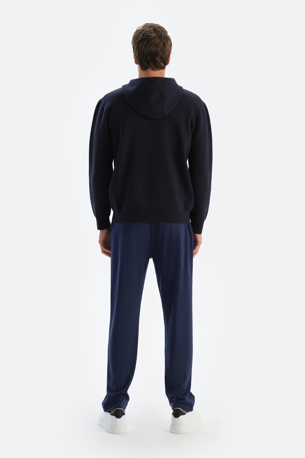 Lacivert Erkek Modal Nervür Detaylı Eşofman Altı