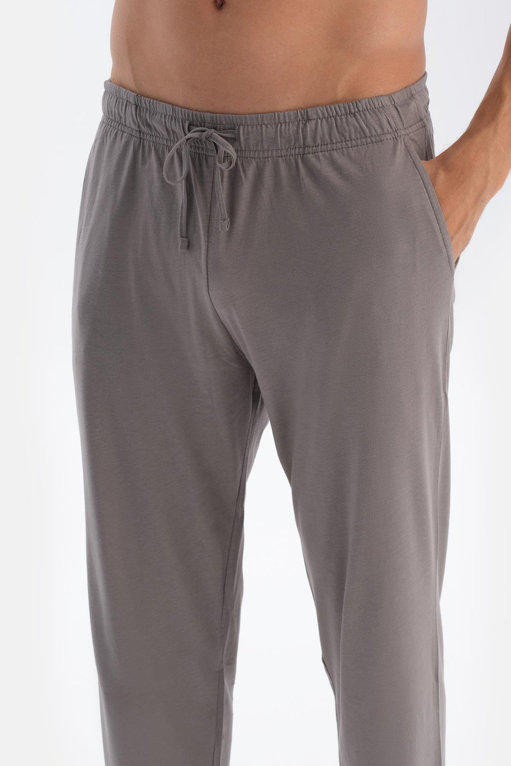 Mavi Patlı Uzun Kollu Tişört Pantolon Pijama Takımı