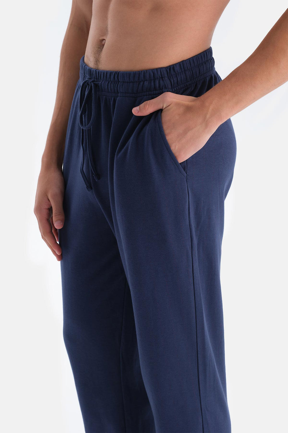 Bordo V Yaka Fleto Cepli Tişört Pantolon Pijama Takımı
