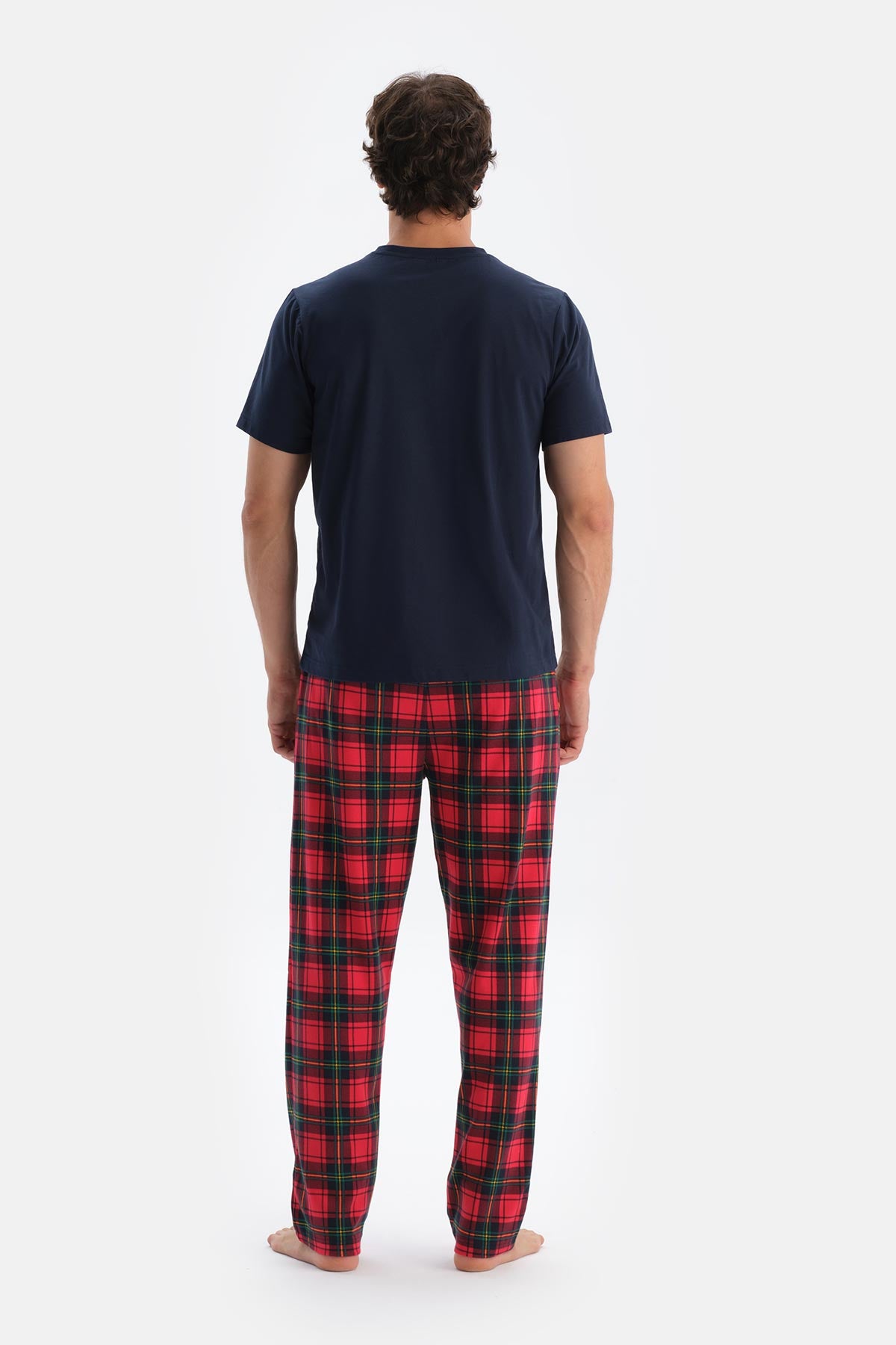 Multicolor Erkek O Yaka Pijama Takımı