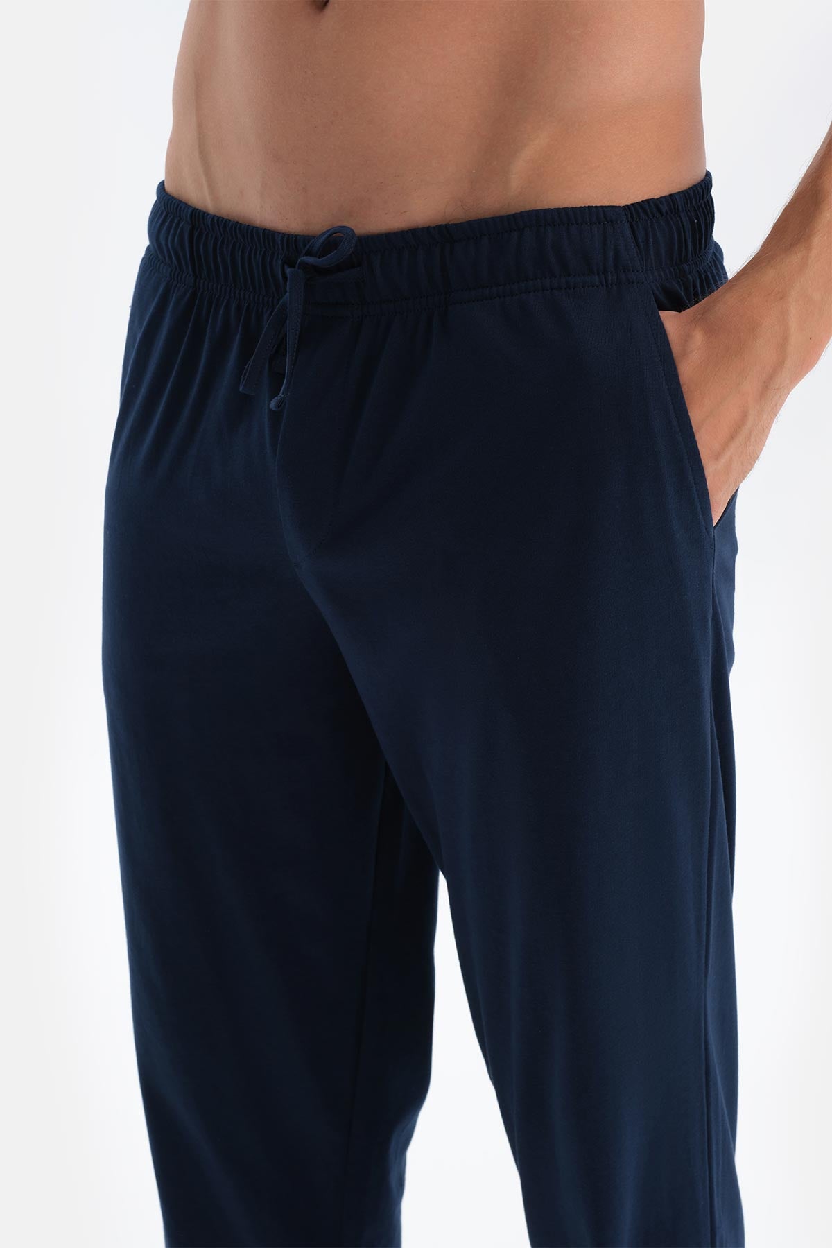 Lacivert Erkek O Yaka Pijama Takımı