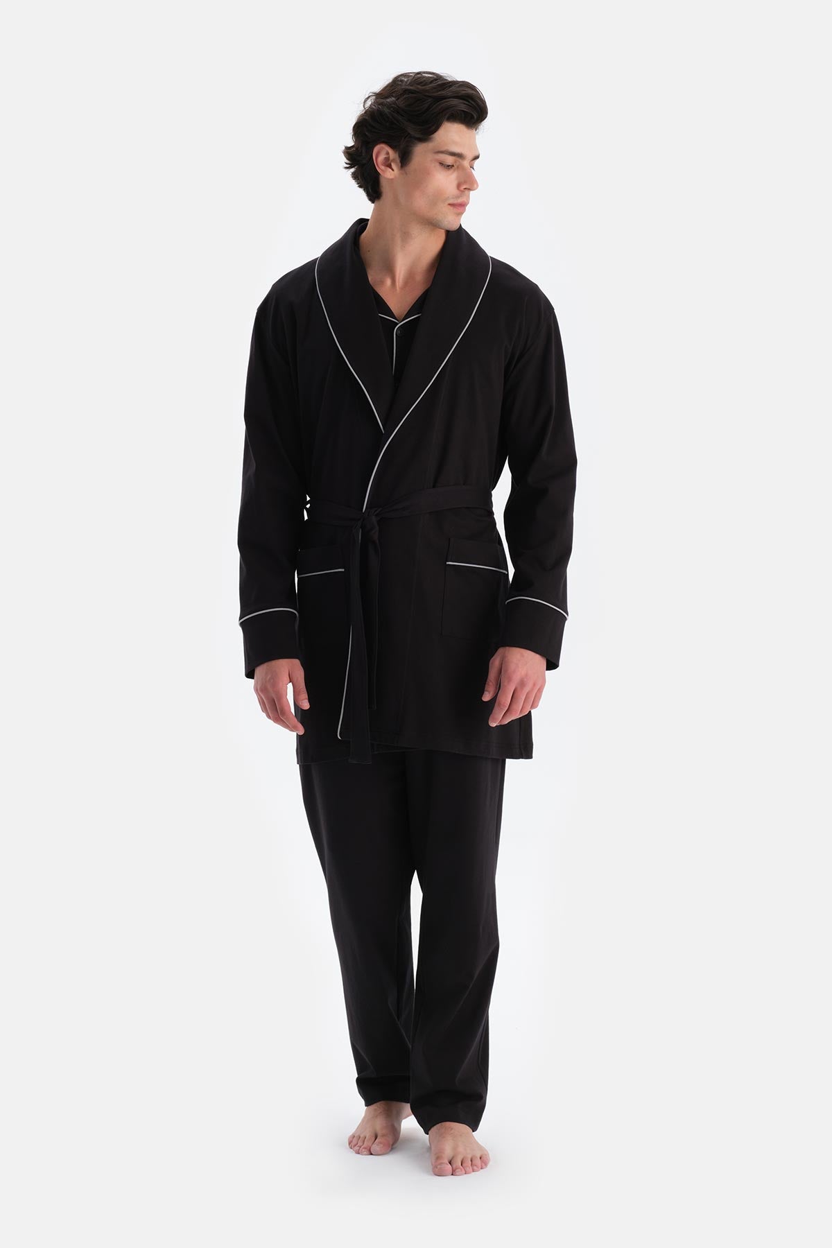 Siyah Merserize Sabahlık