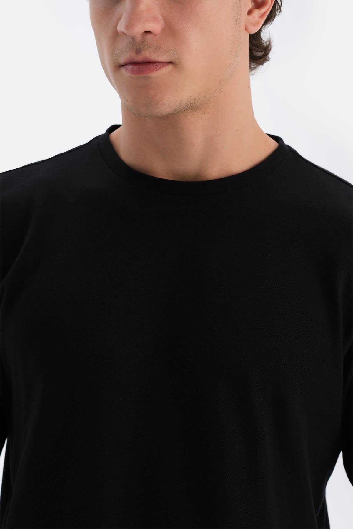 Antrasıt Boru Paça Örme Pantolon