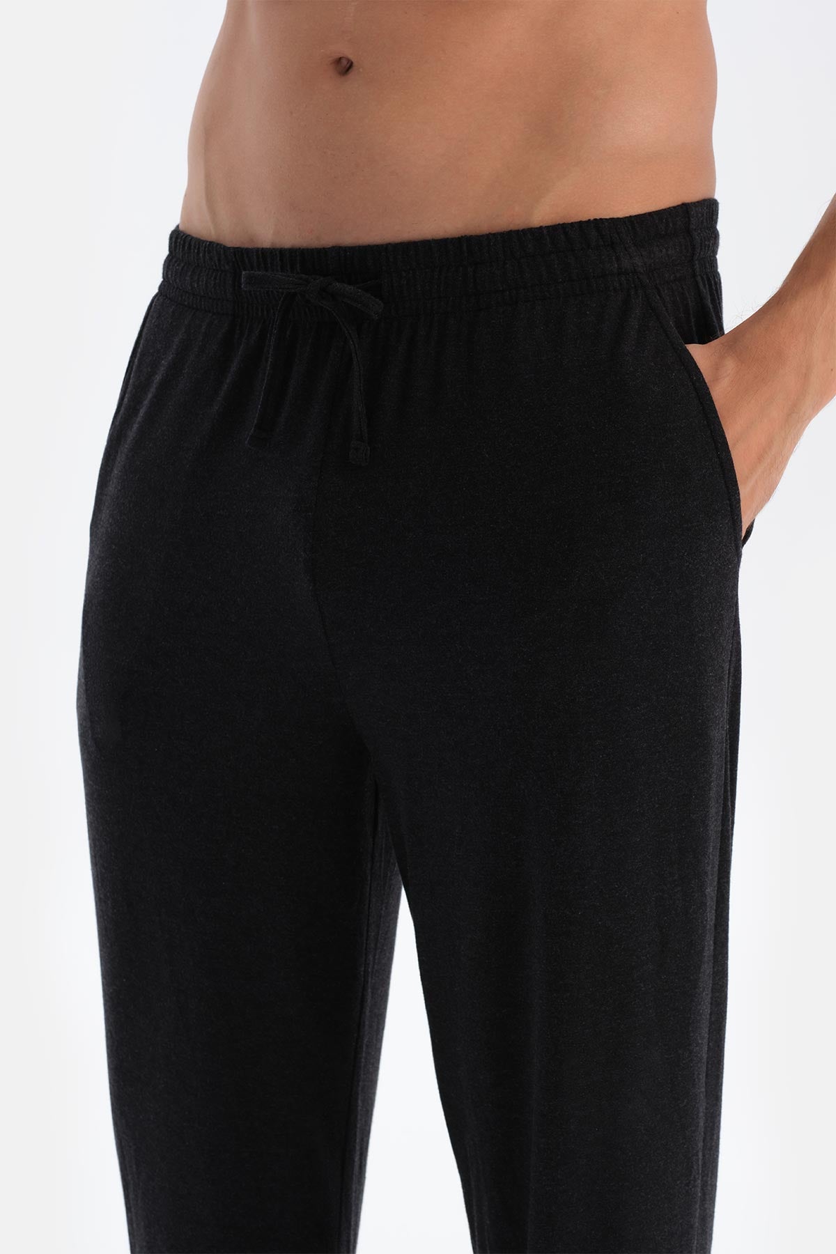 Antrasıt Boru Paça Örme Pantolon