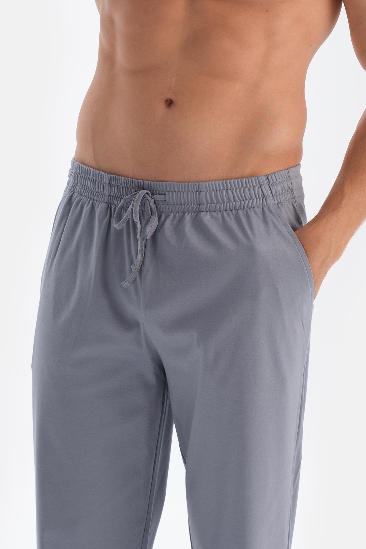 Gri Merserize Pantolon