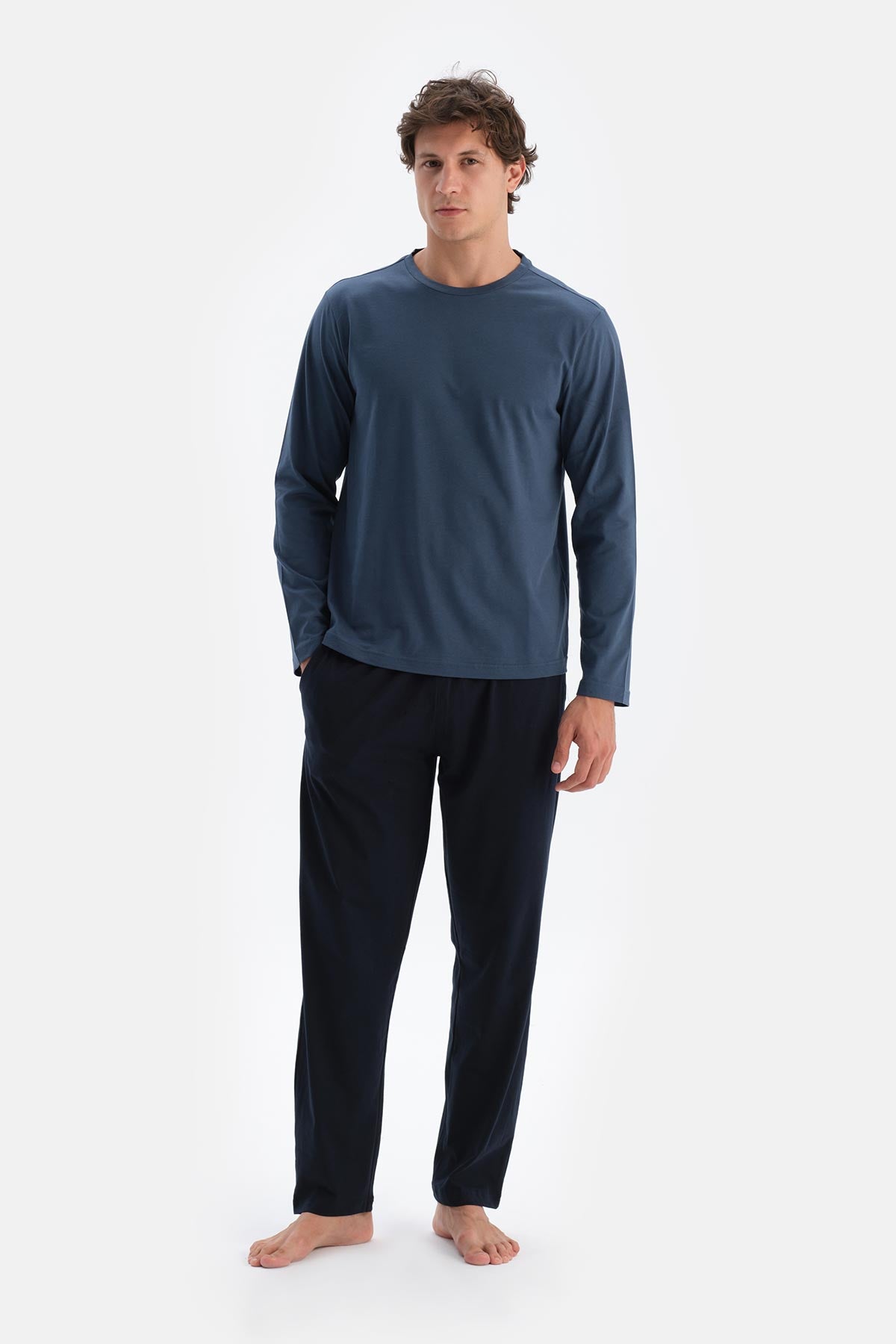 Lacivert Erkek Tek Alt