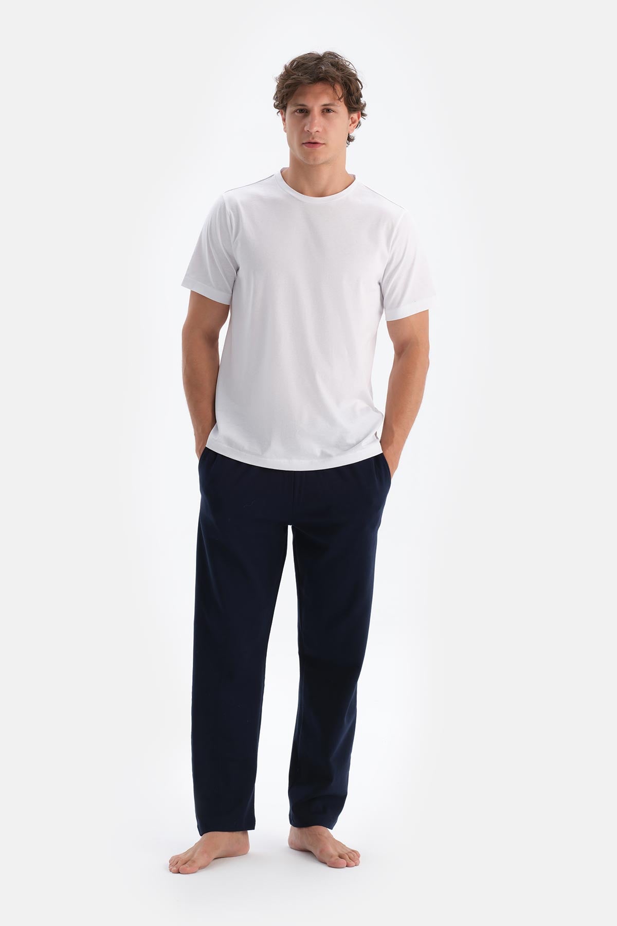 Lacivert Erkek Tek Alt