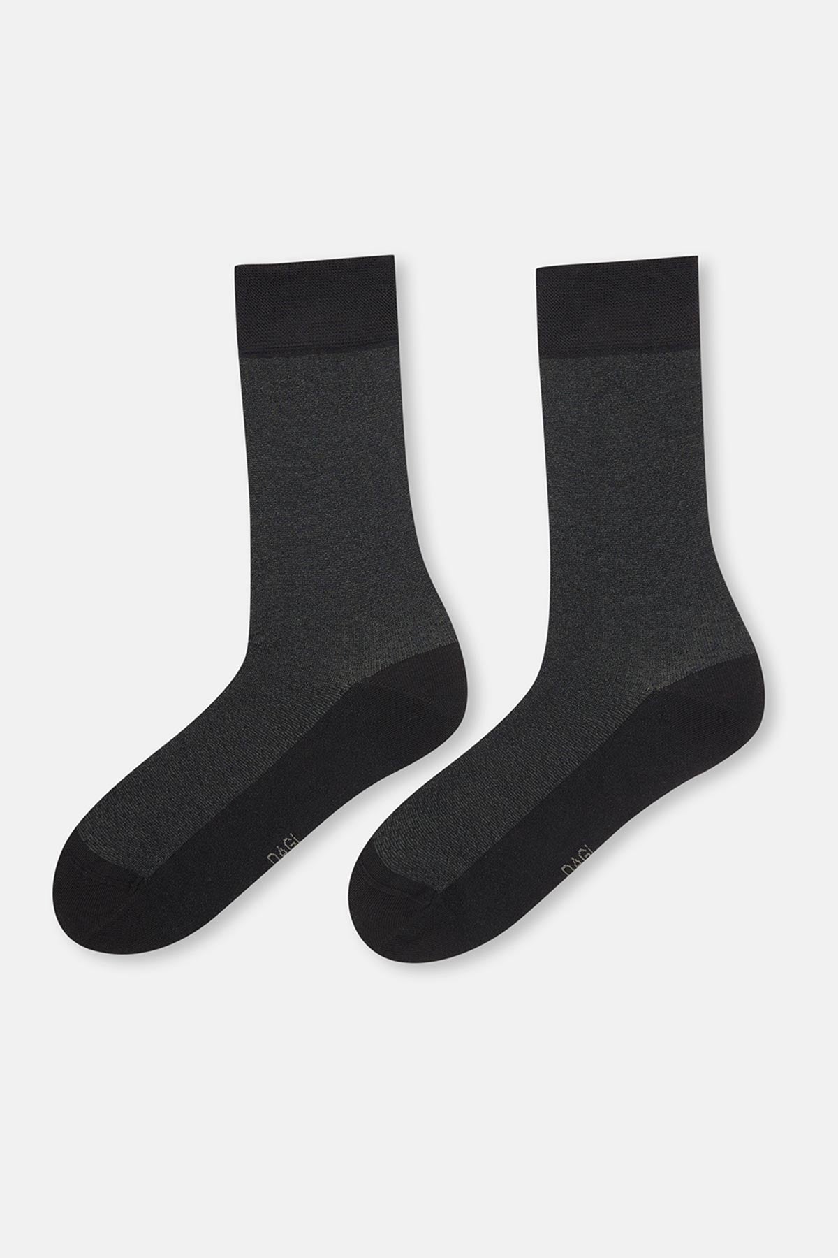Black MENS TEXTURED VISCOSE SOCKS
