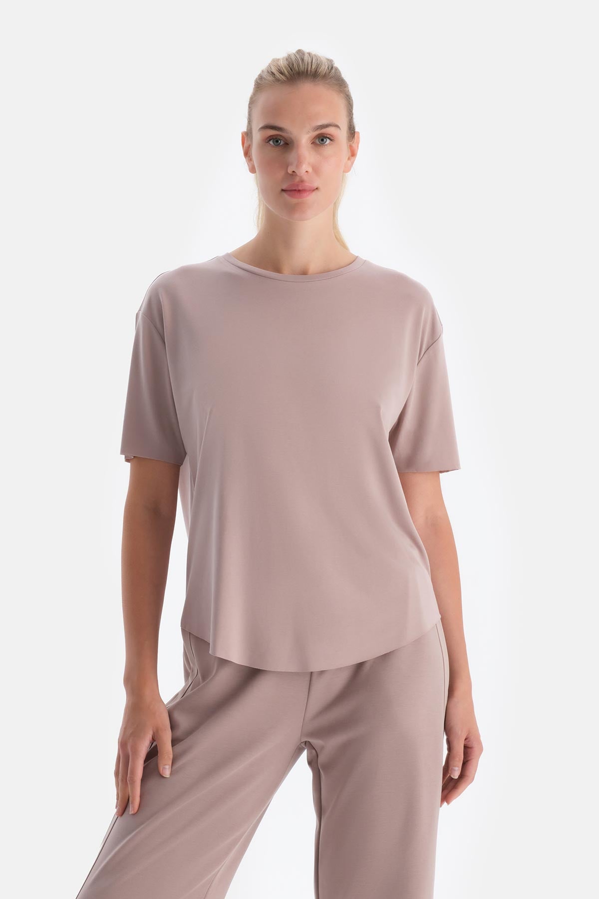Pudra Kadın Modal Tişört