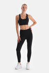 Black LOW-BACK SPORTS BRA
