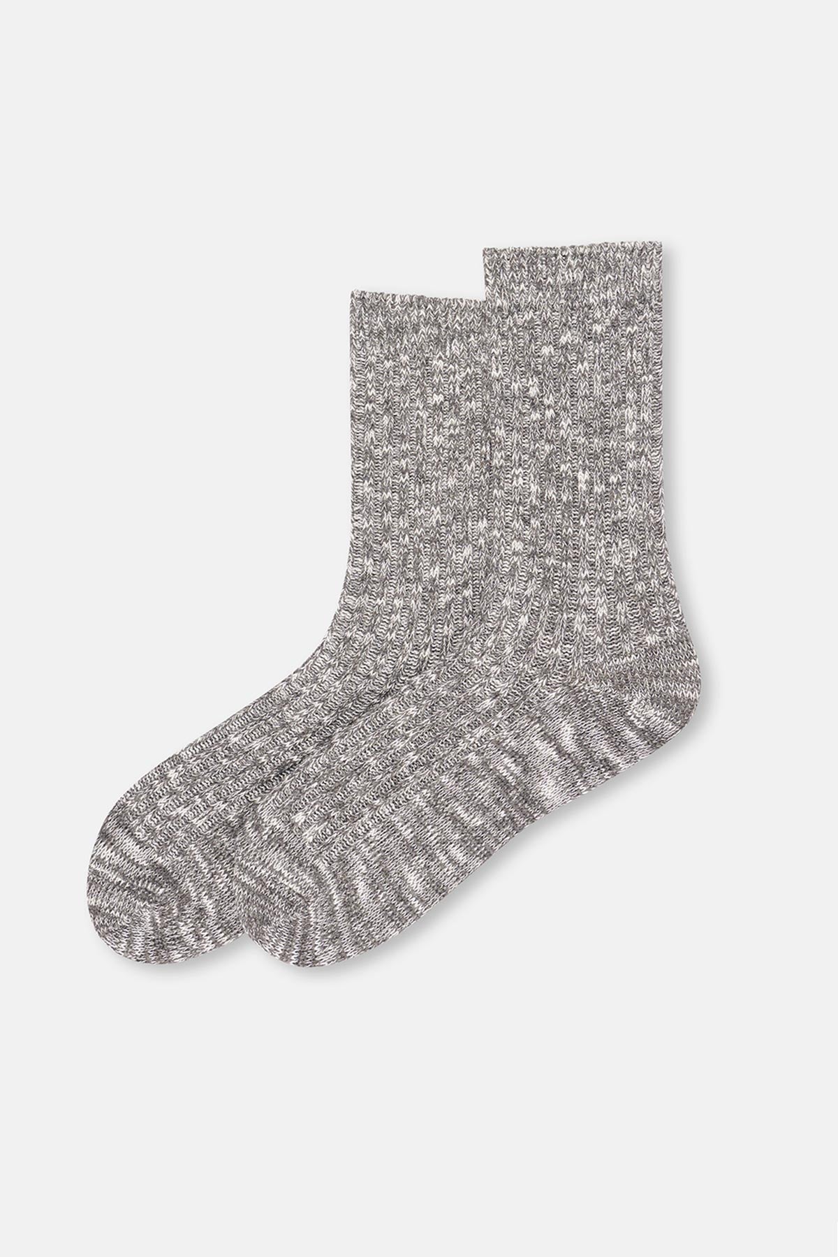 Anthracite Melange WOMENS COTTON WINTER SOCKS