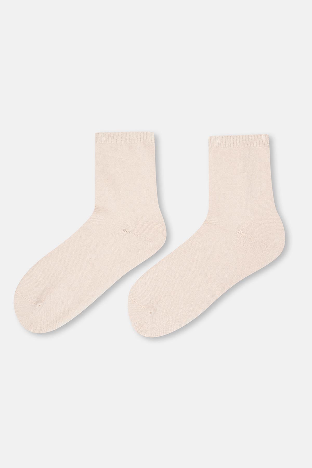 Light Brown WOMENS WOOL BLEND BASIC SOCKS