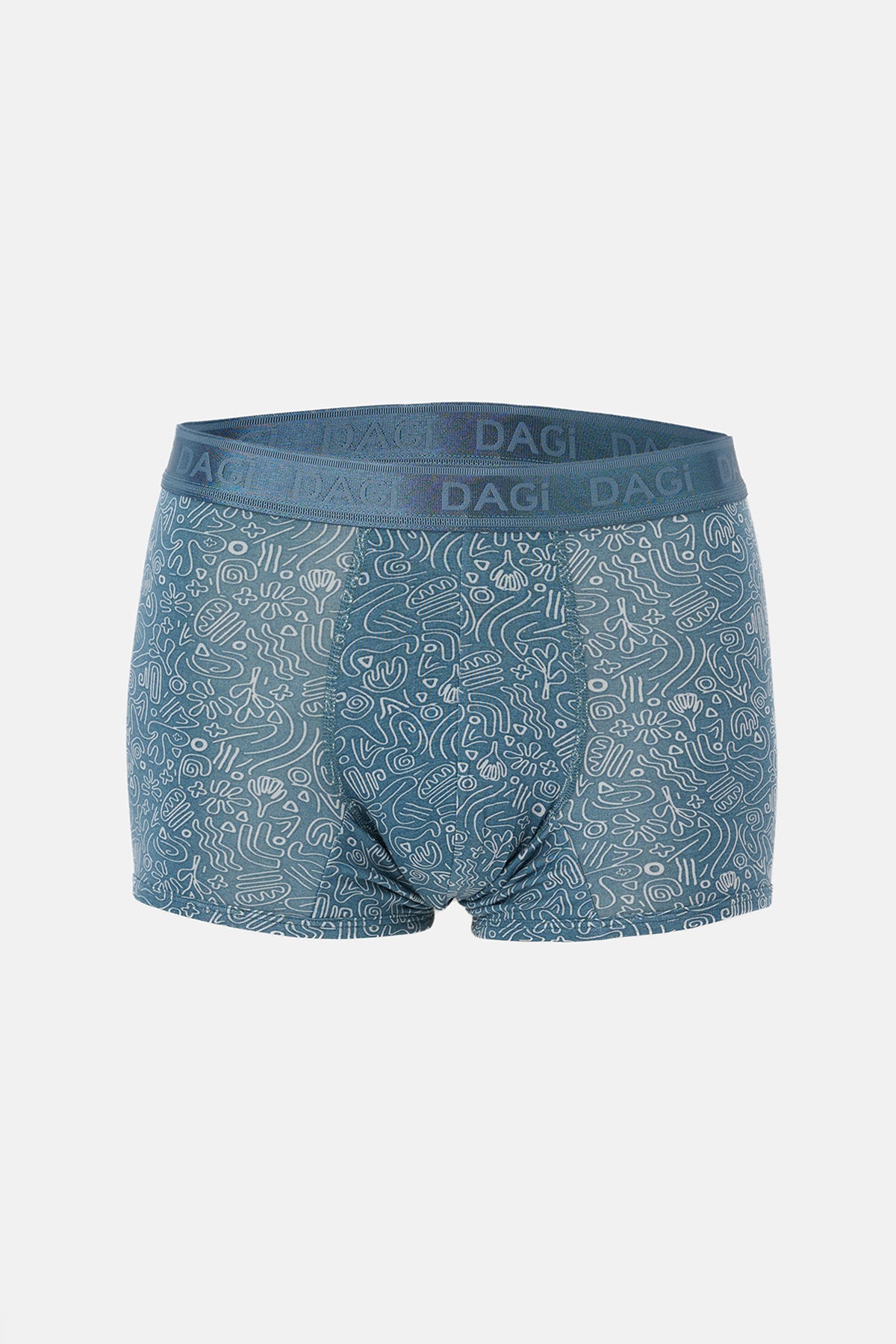 Açık Gri-Gri 3'Lü Desenli Micro Modal Boxer