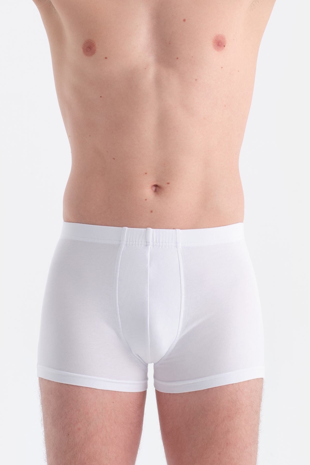 Beyaz Kumaş Kaplama Basic Boxer