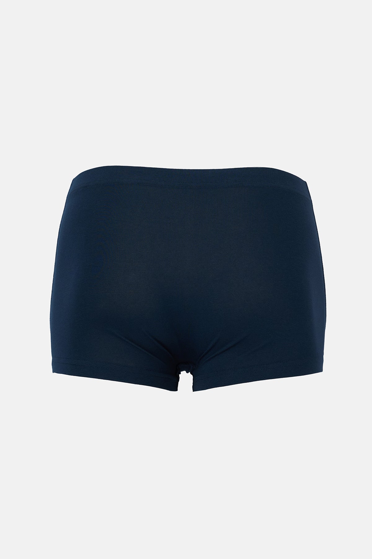 Beyaz-Lacivert 3'lü Kumaş Kaplama Basic Boxer