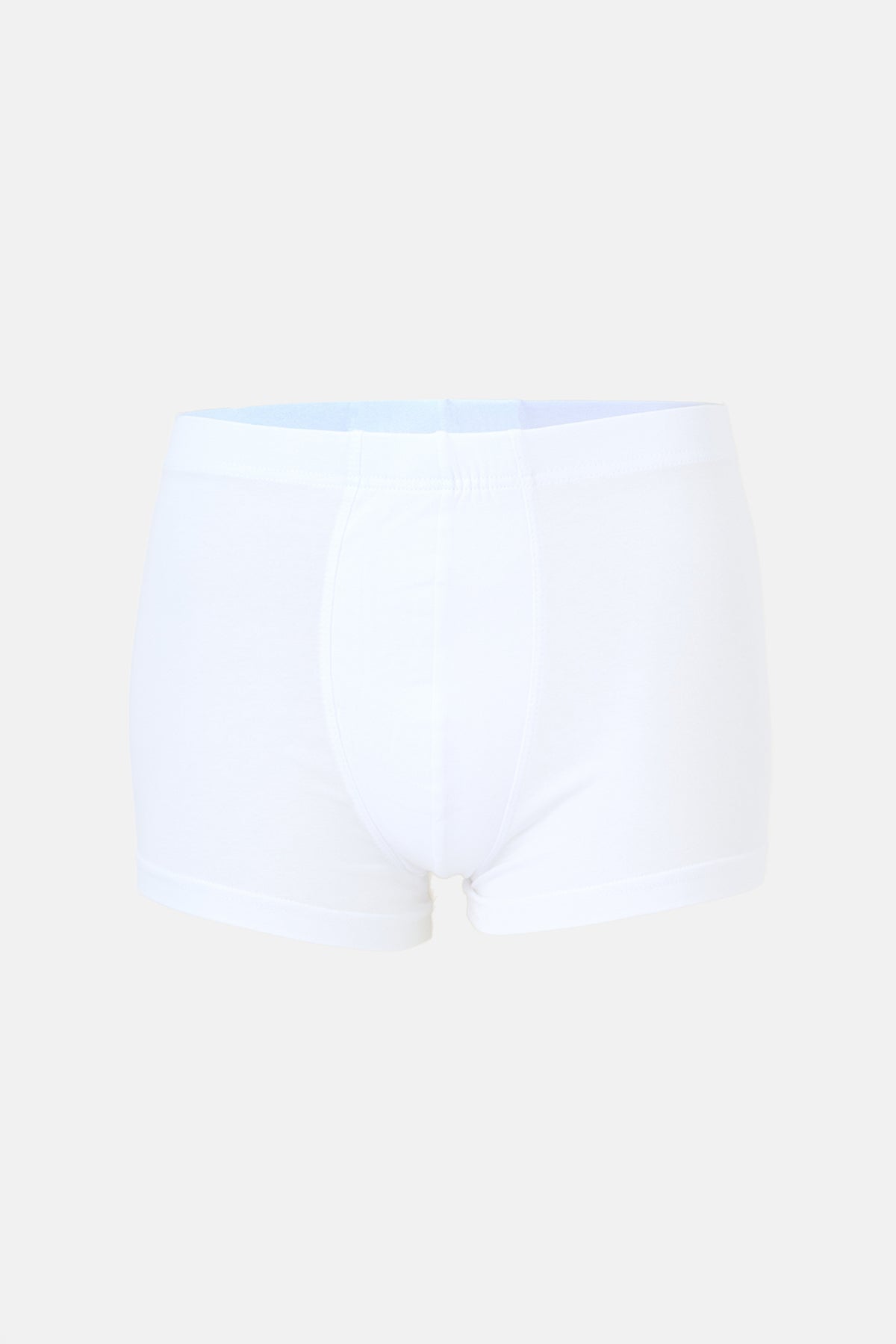 Beyaz-Lacivert 3'lü Kumaş Kaplama Basic Boxer