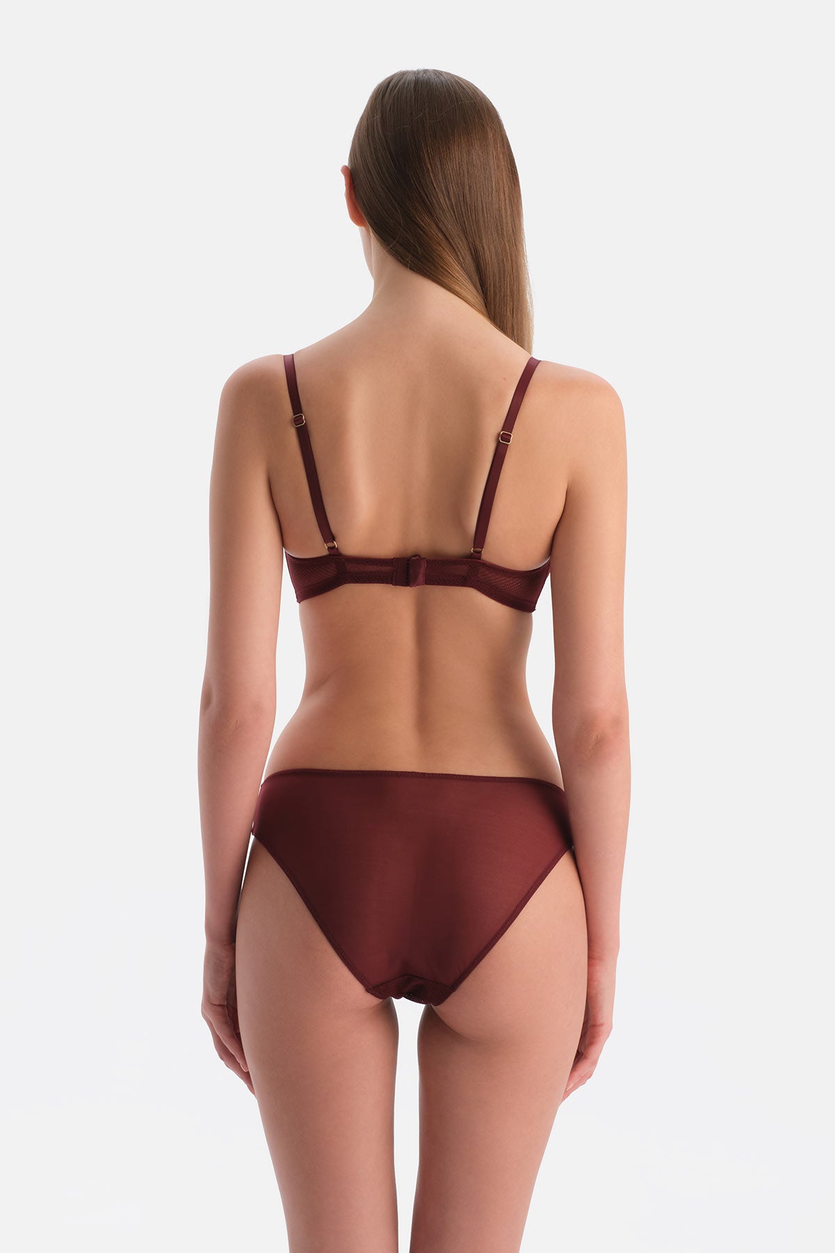 Bordo Dantelli Soft Sütyen