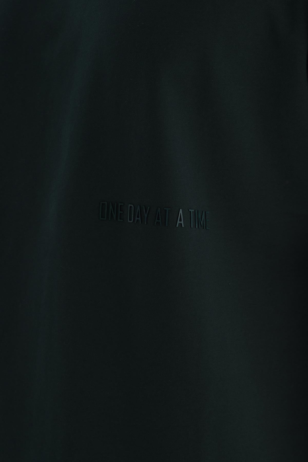 Koyu Yeşil Erkek Slogan Baskılı Tişört