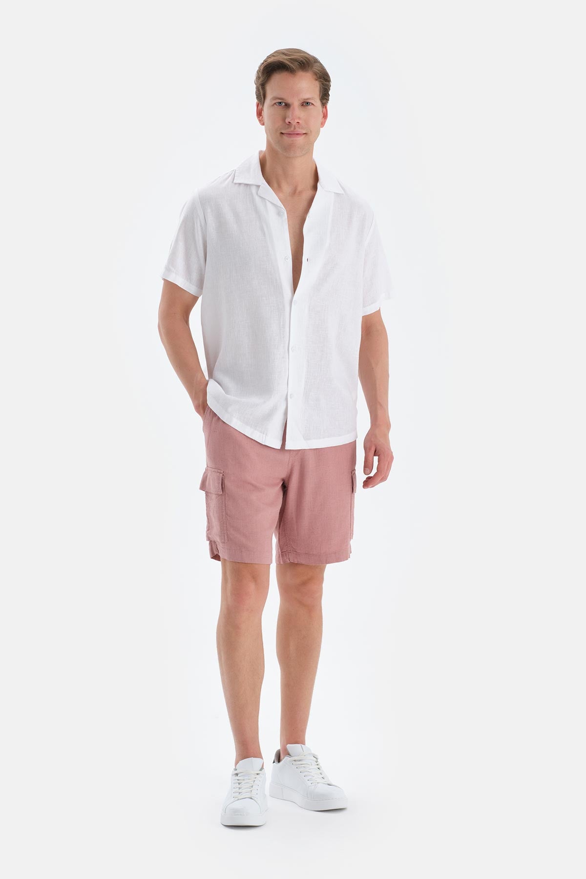 Terracotta MODAL PIQUE SHORTS WITH POCKETS