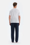 Navy MODAL PIQUE SHORTS WITH POCKETS