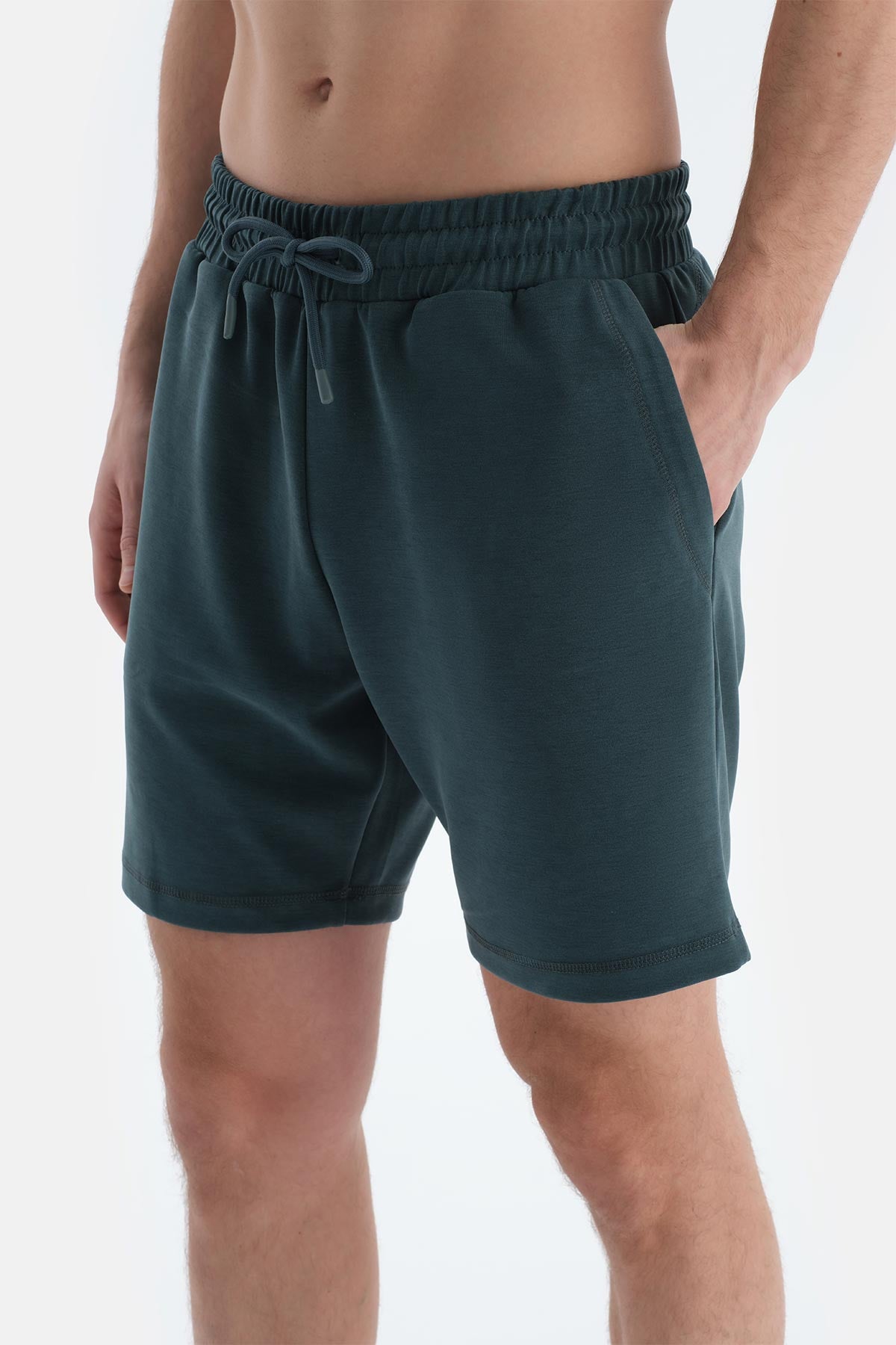 Koyu Yeşil Erkek Modal Karışımlı Şort