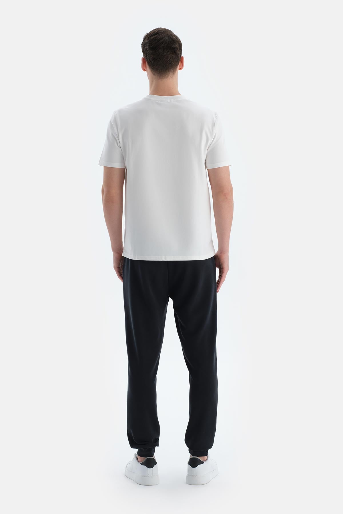 Siyah Erkek Modal Karışımlı Jogger Pantolon