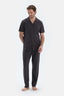 Anthracite COTTON MODAL KNITTED TWO PANTS WITH POCKETS AND LACES