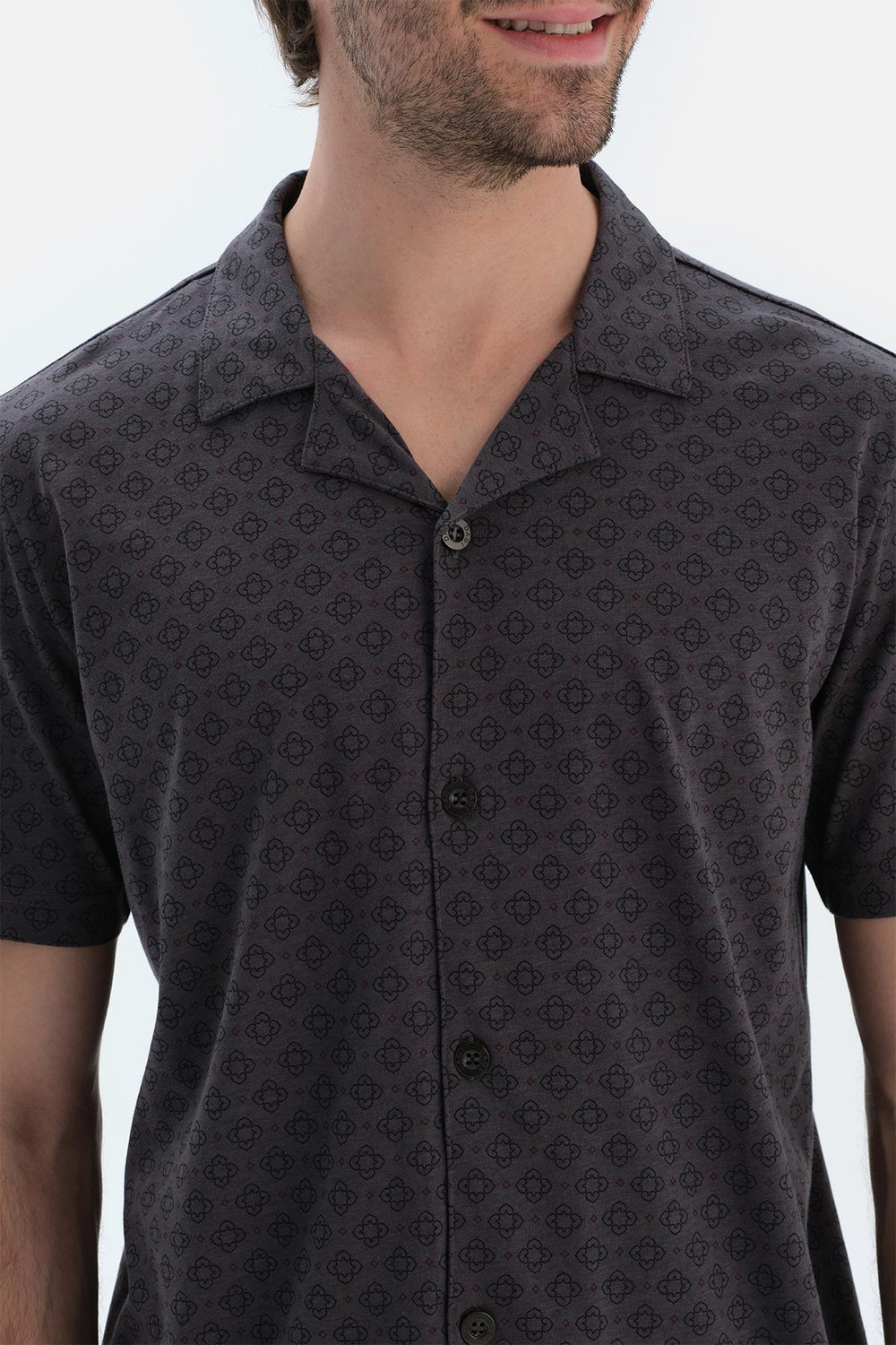 Anthracite COTTON MODAL KNITTED TWO PANTS WITH POCKETS AND LACES