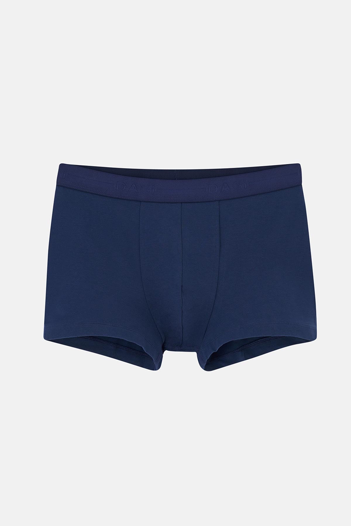 Lacivert 3'lü Desenli Pamuk Boxer