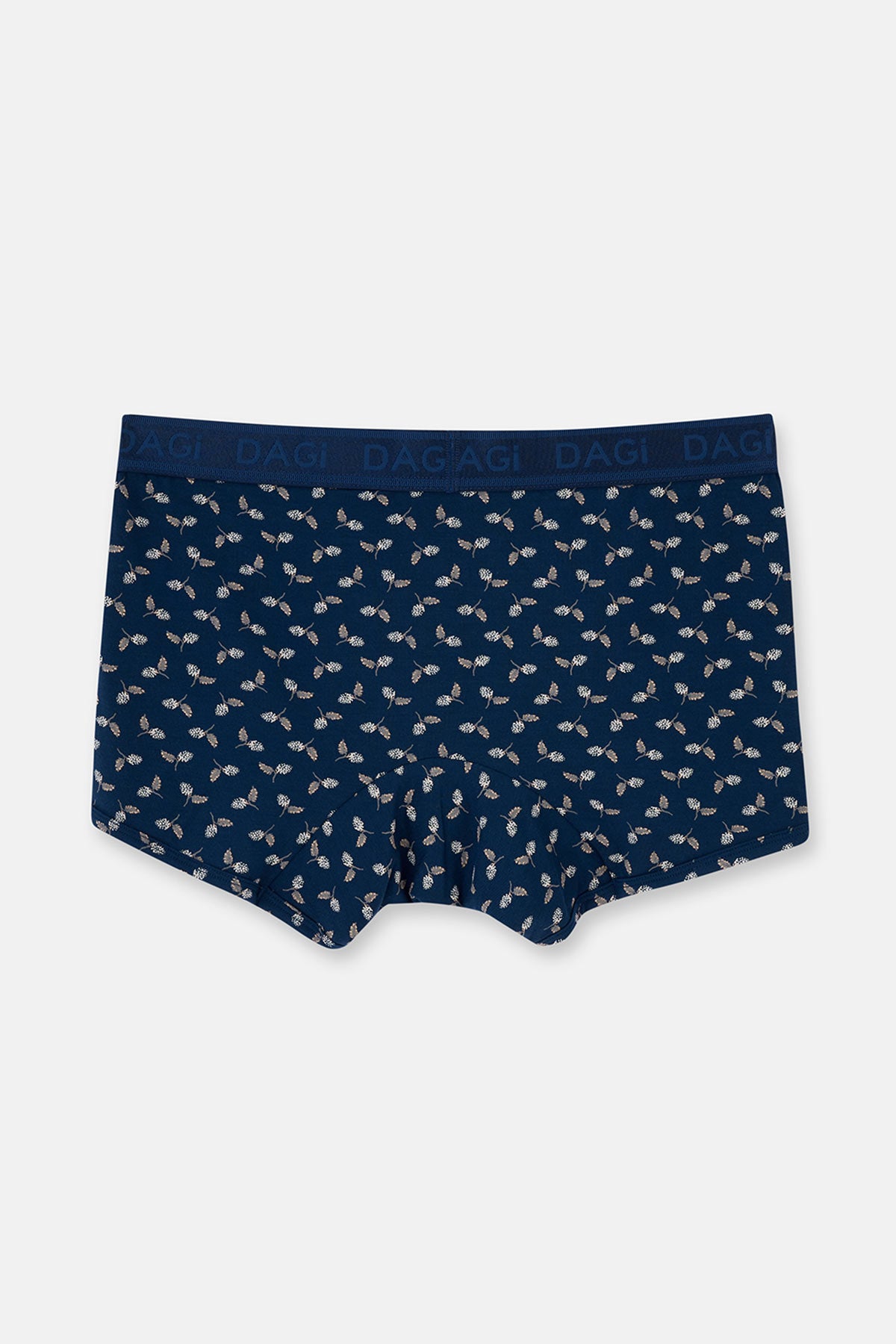 Koyu Mavi 2'li Desenli Micro Modal Boxer