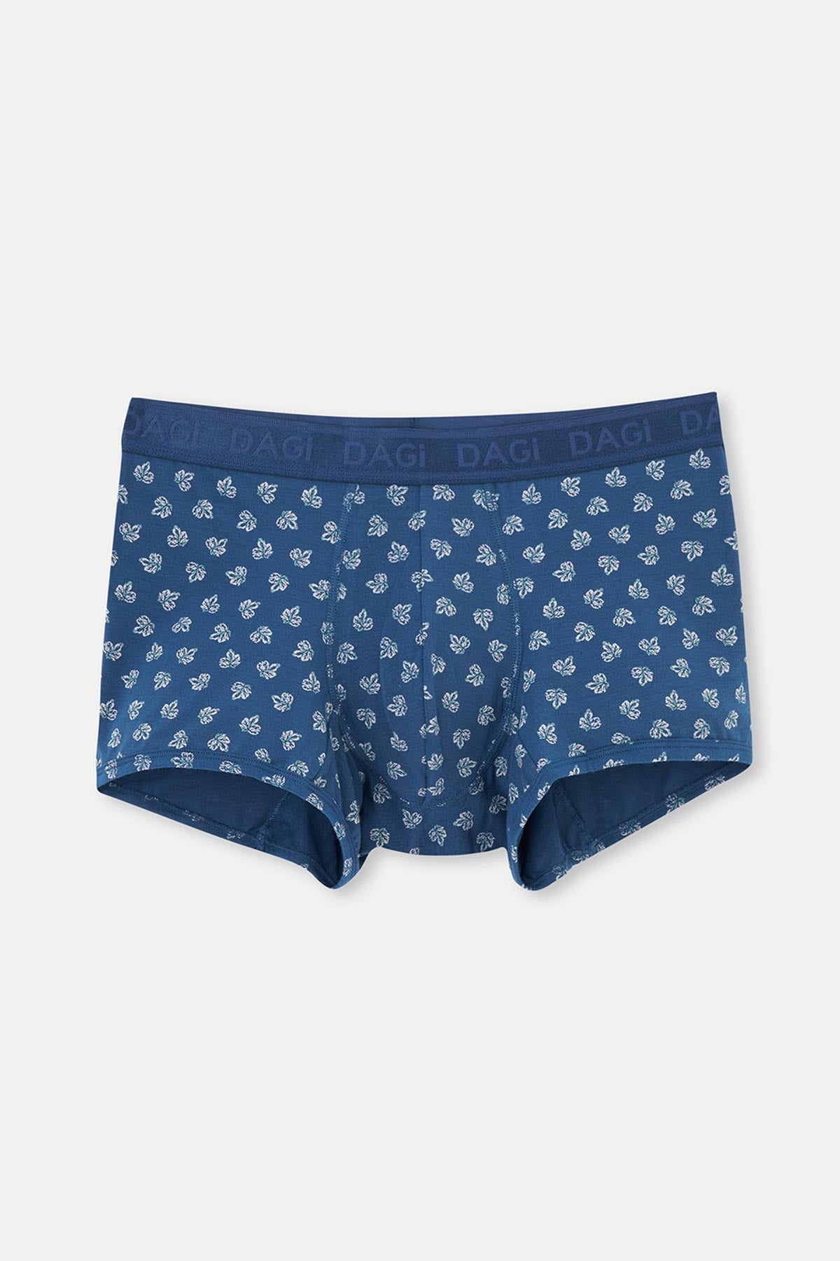 Koyu Mavi Koyu Mavi Desenli Micro Modal Boxer