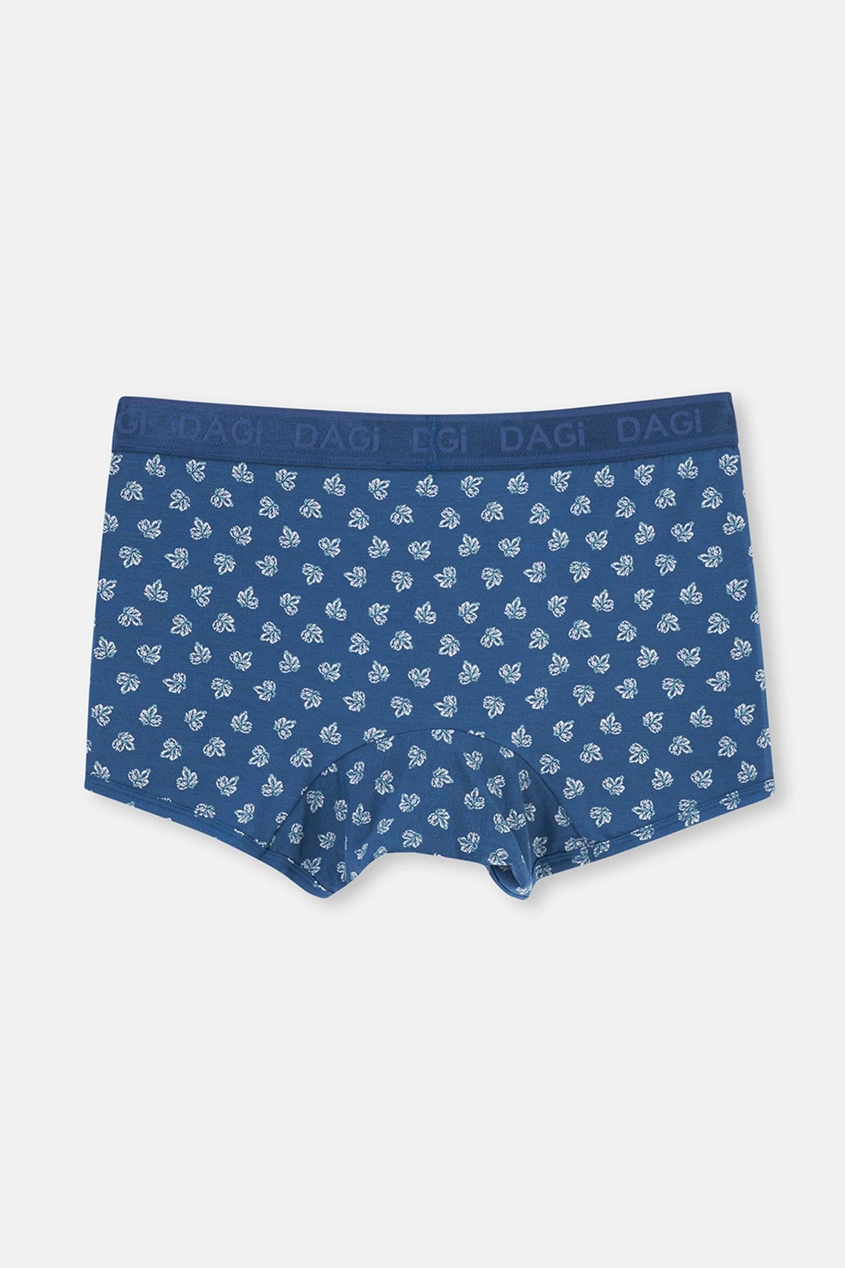 Koyu Mavi Koyu Mavi Desenli Micro Modal Boxer