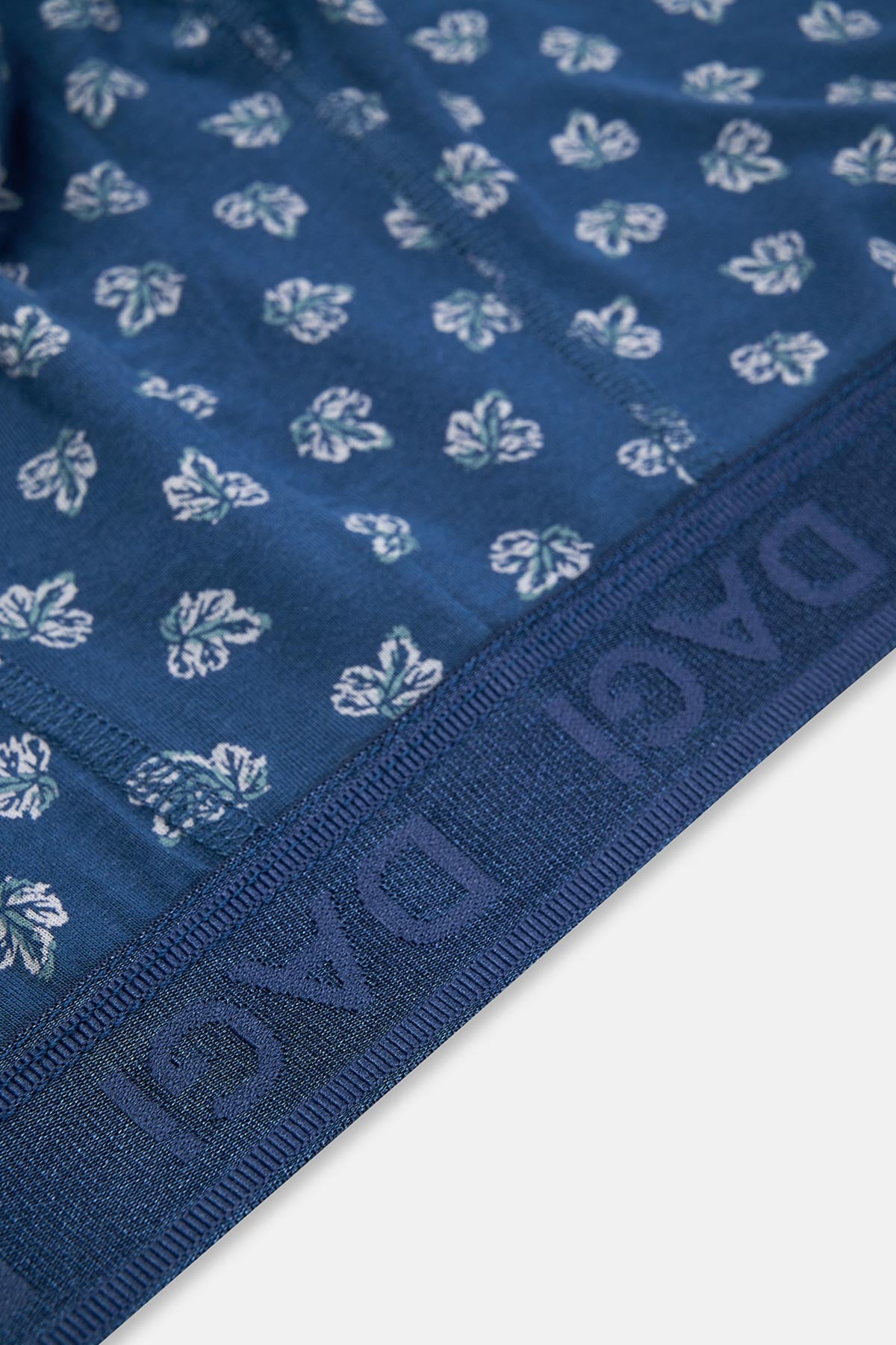 Koyu Mavi Desenli Micro Modal Boxer