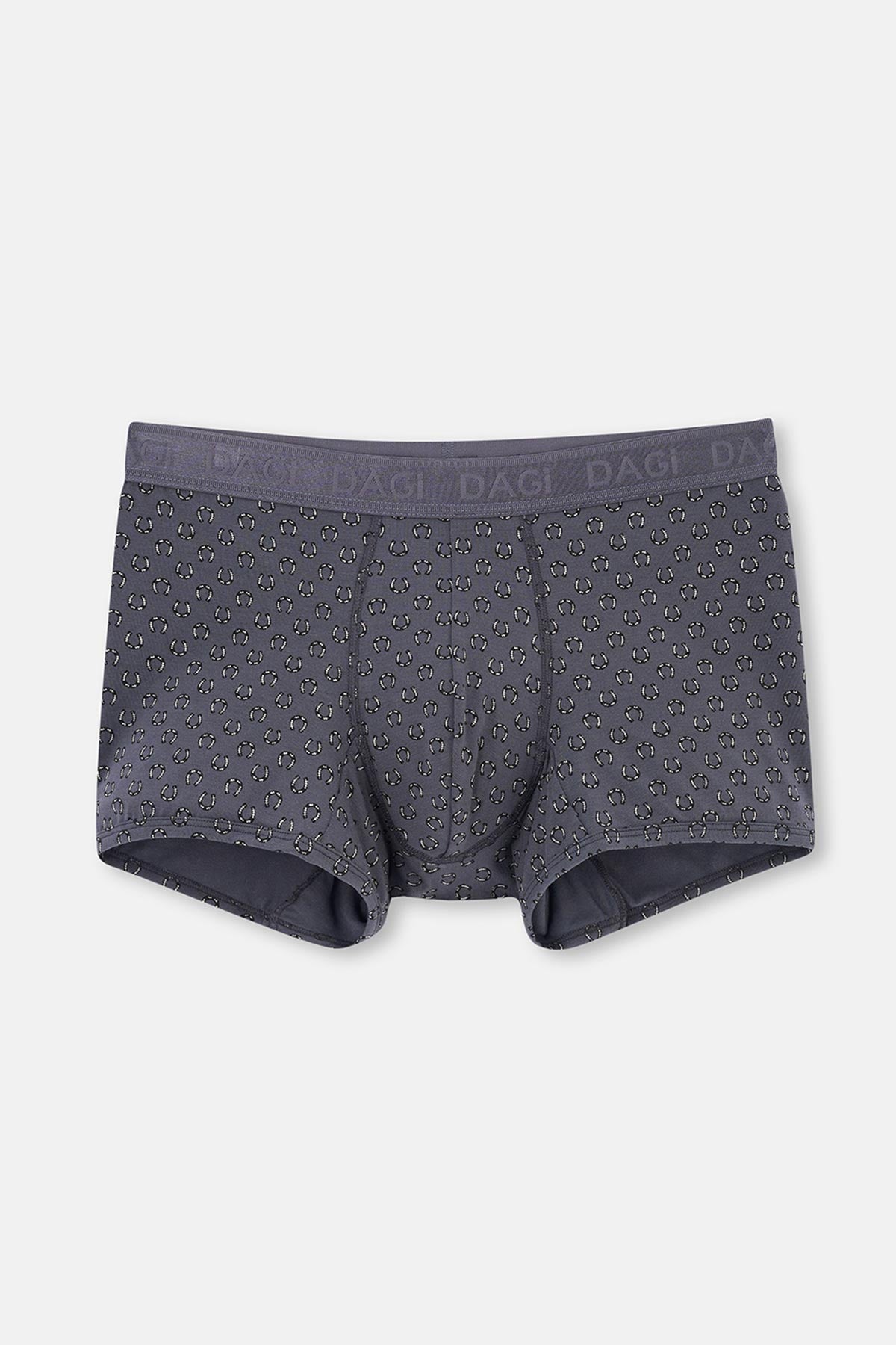 Gri-Siyah 2'li Desenli Micro Modal Boxer