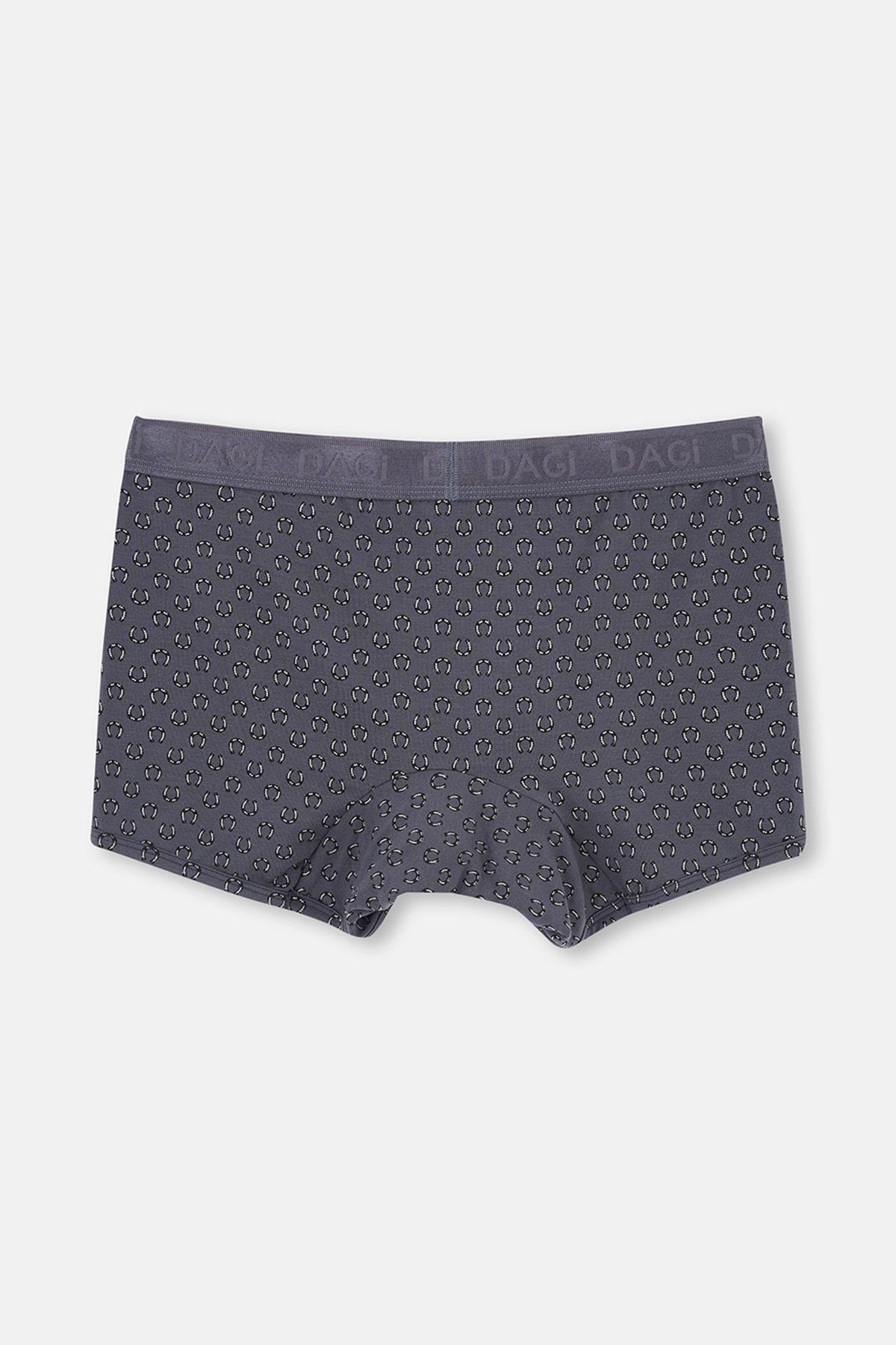 Gri-Siyah 2'li Desenli Micro Modal Boxer