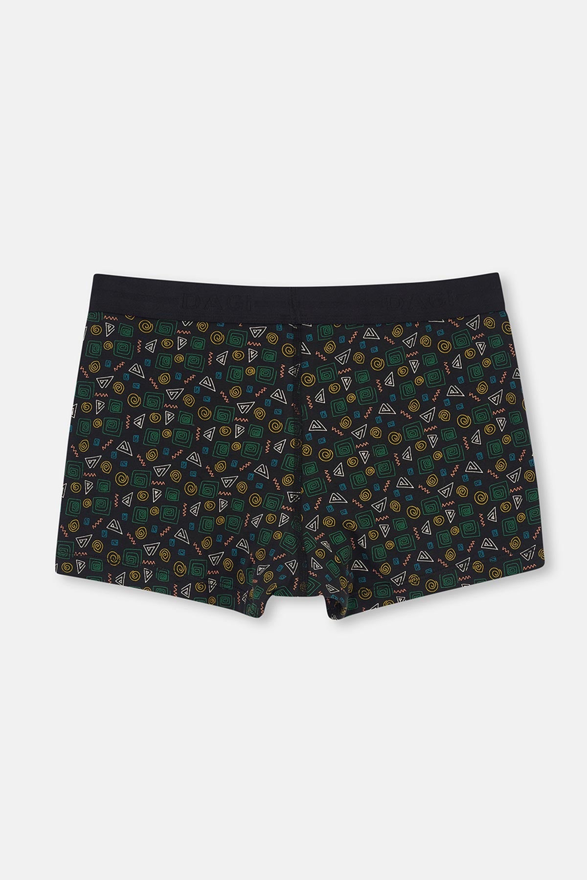 Siyah Desenli Pamuk Boxer