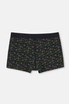 Black 5210 PATTERNED COTTON BOXER