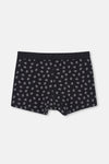 Black 5210 PATTERNED COTTON BOXER