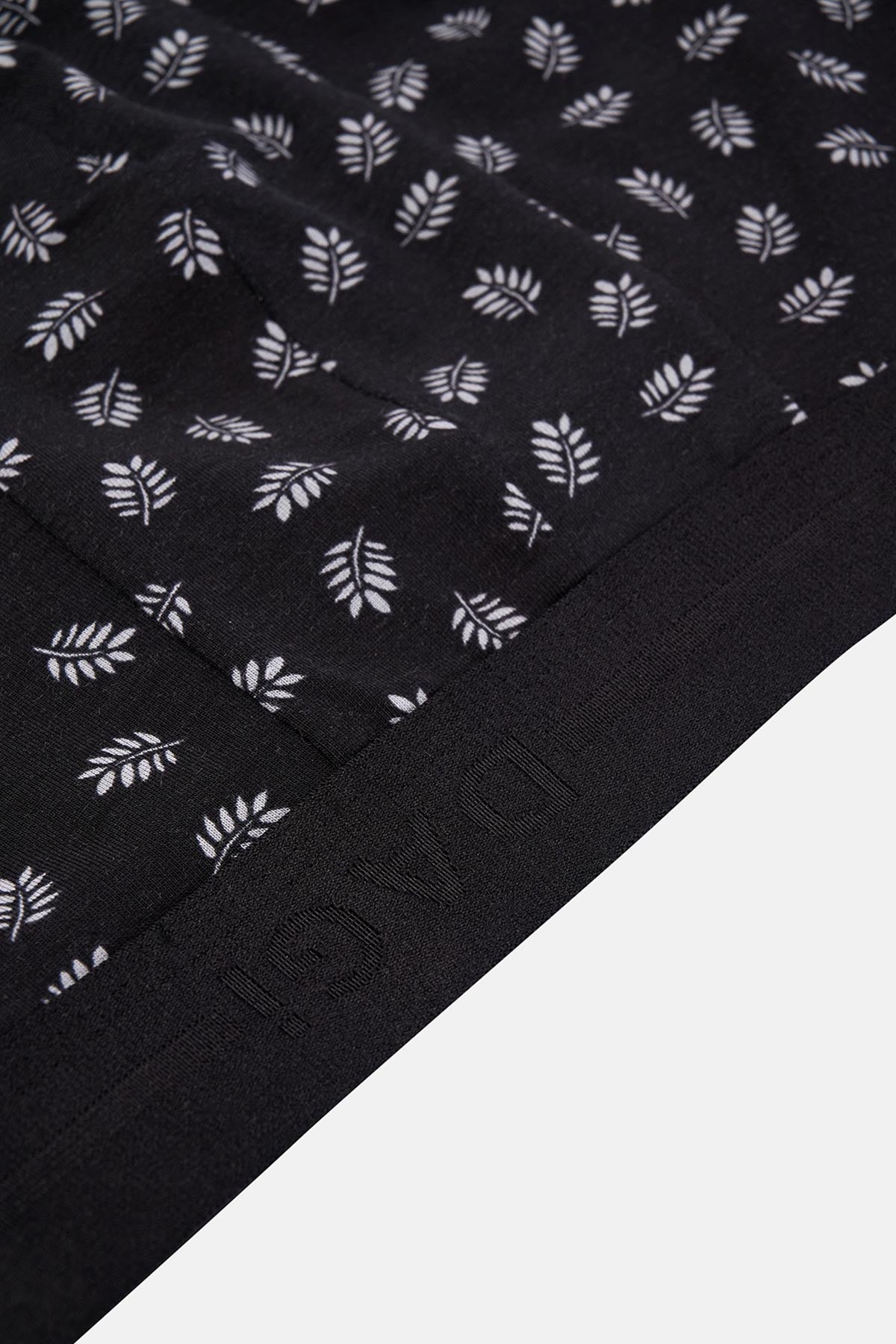 Siyah Desenli Pamuk Boxer