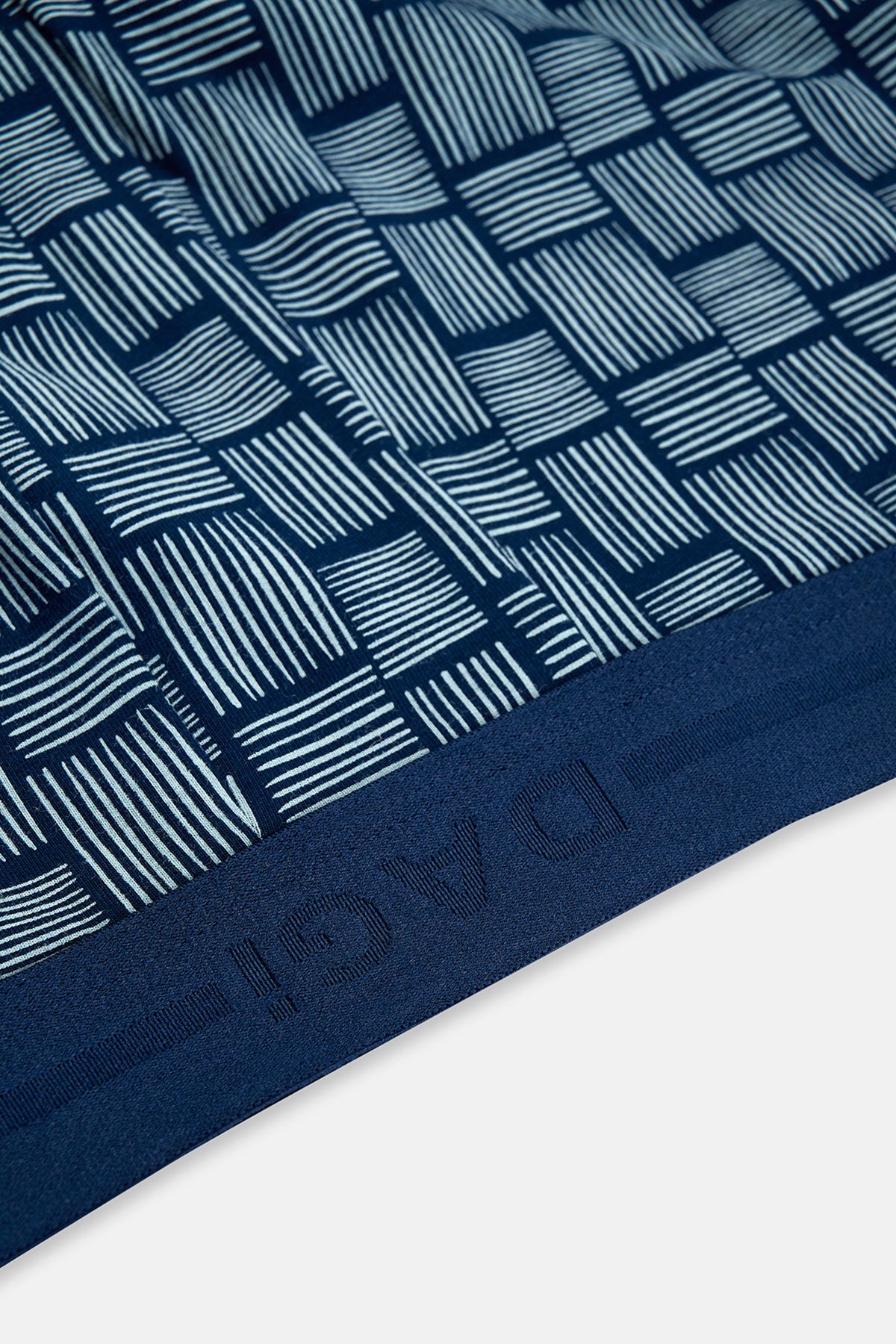 Lacivert Desenli Pamuk Boxer