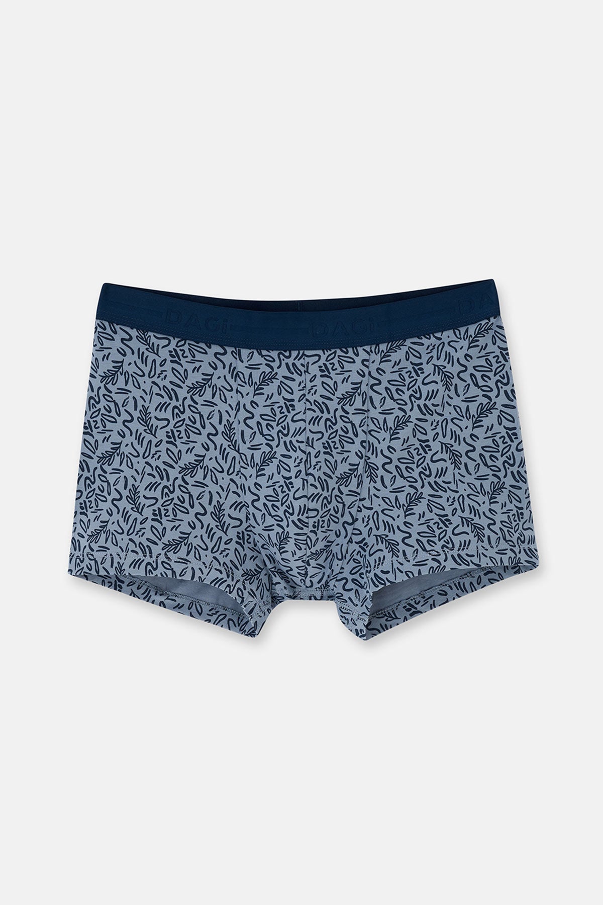 Lacivert 2'li Desenli Pamuk Boxer