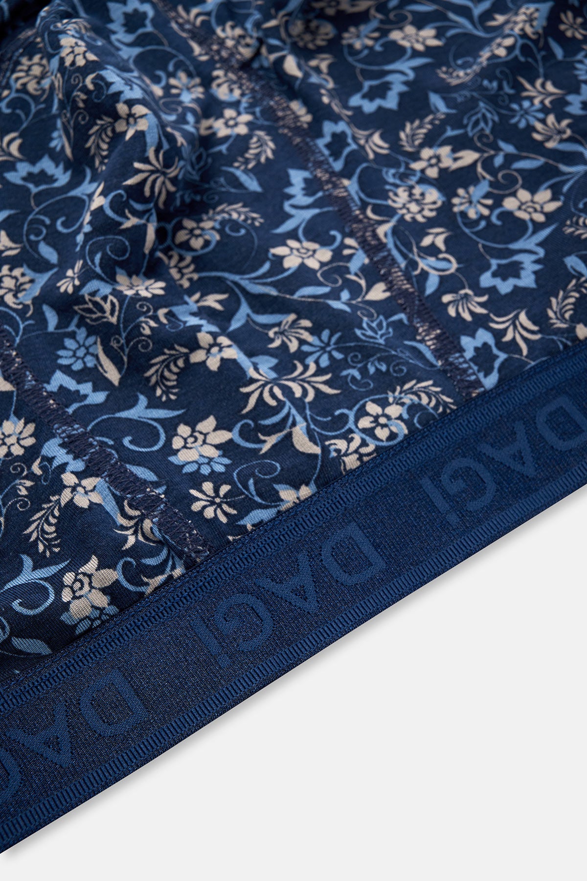 Mavi Desenli Micro Modal Boxer