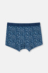 Lacivert 4210 Desenli Micro Modal Boxer