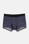 Lacivert 4210 3'lü Desenli Micro Modal Boxer