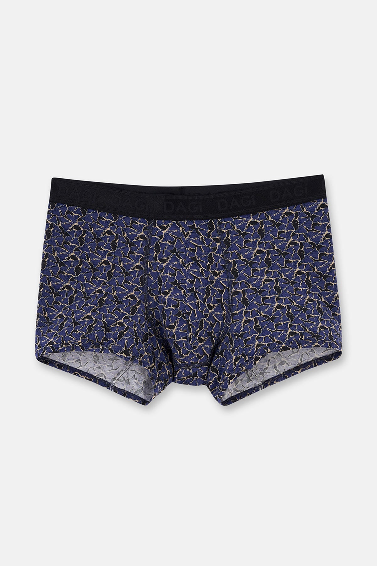 Lacivert 3'lü Desenli Micro Modal Boxer