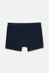 Lacivert Düz Micro Modal Boxer