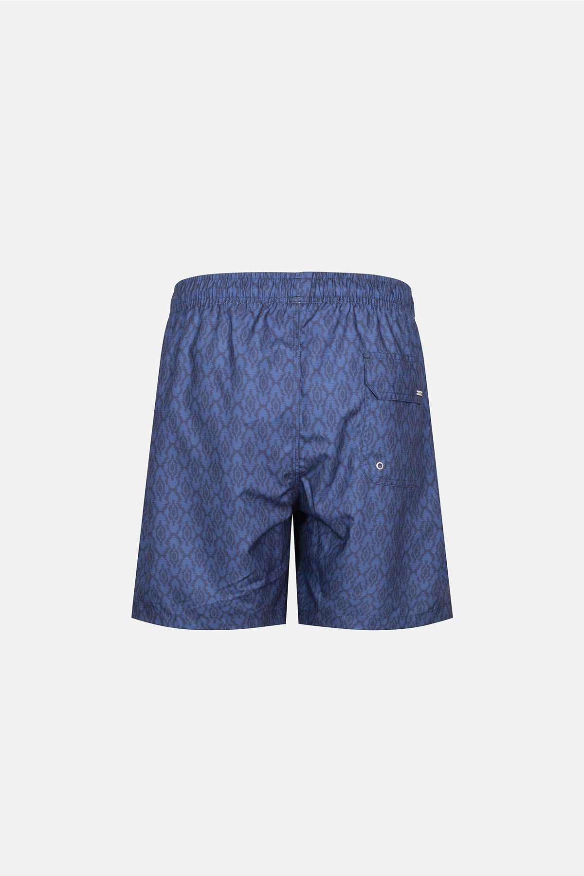 Multicolor Etnik Desenli Orta Şort