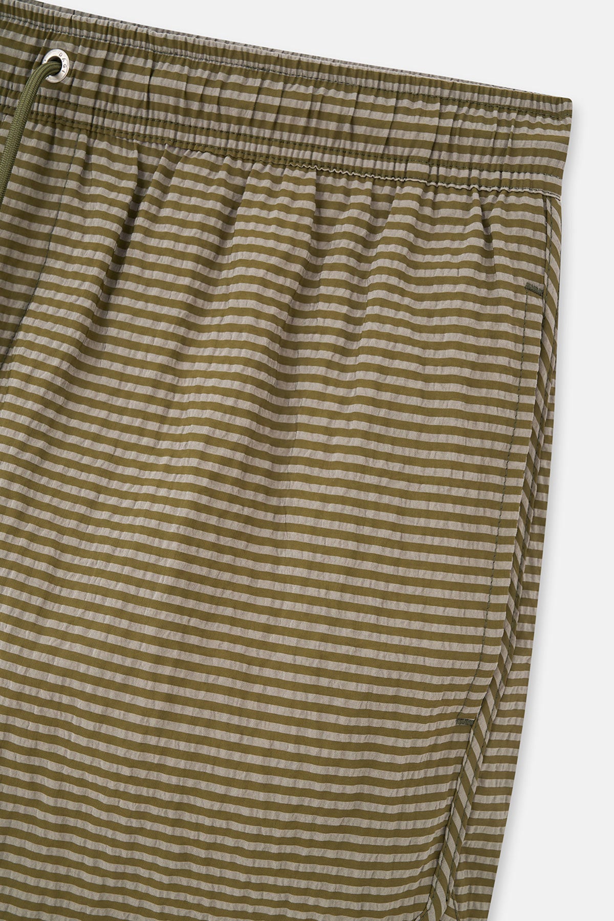 Haki Ekose Desenli Mini Şort