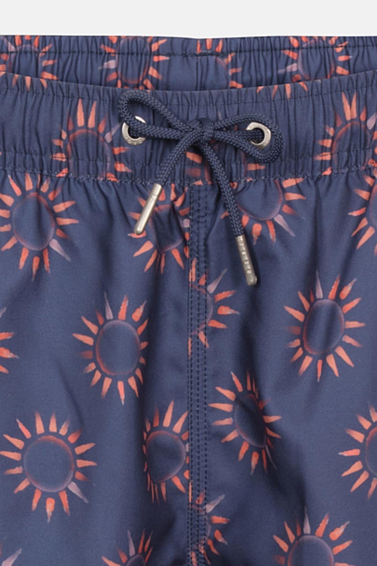 Multicolor Güneş Desenli Orta Şort